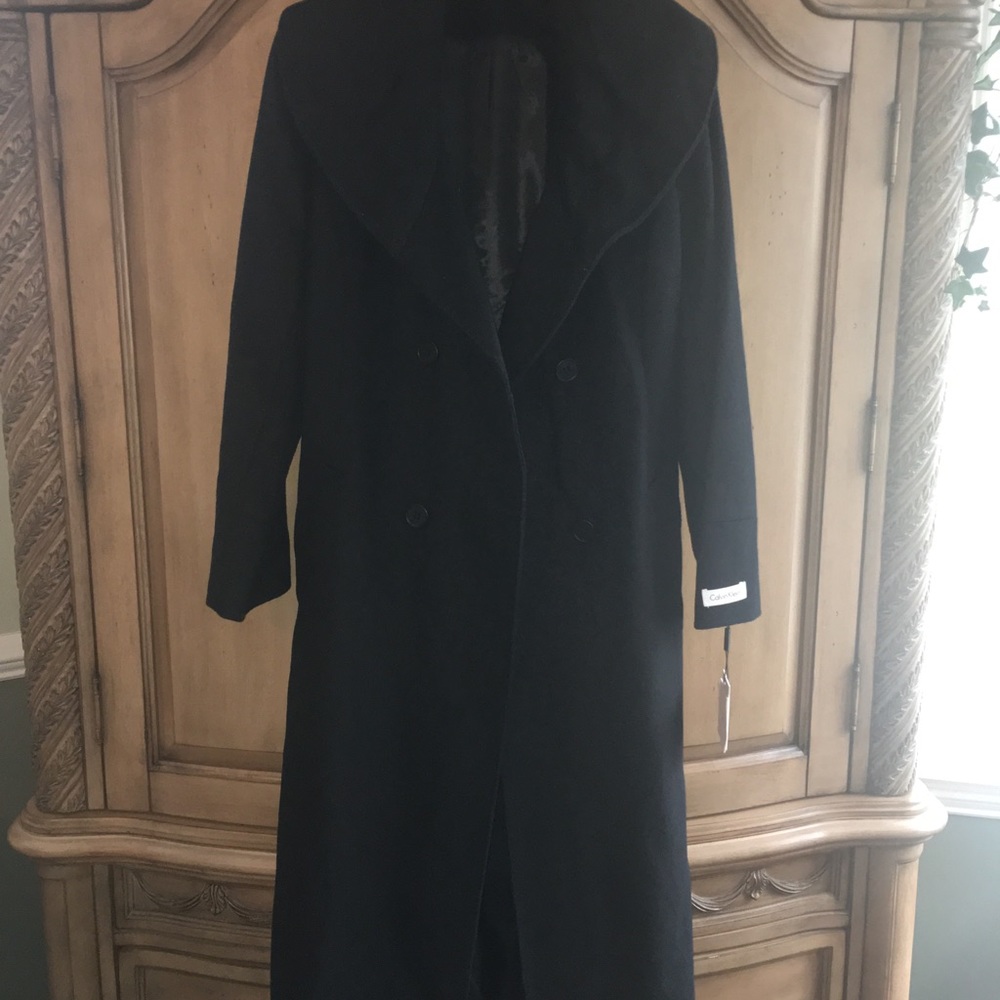 CALVIN KLEIN WOOL COAT! NEW! Sz 10